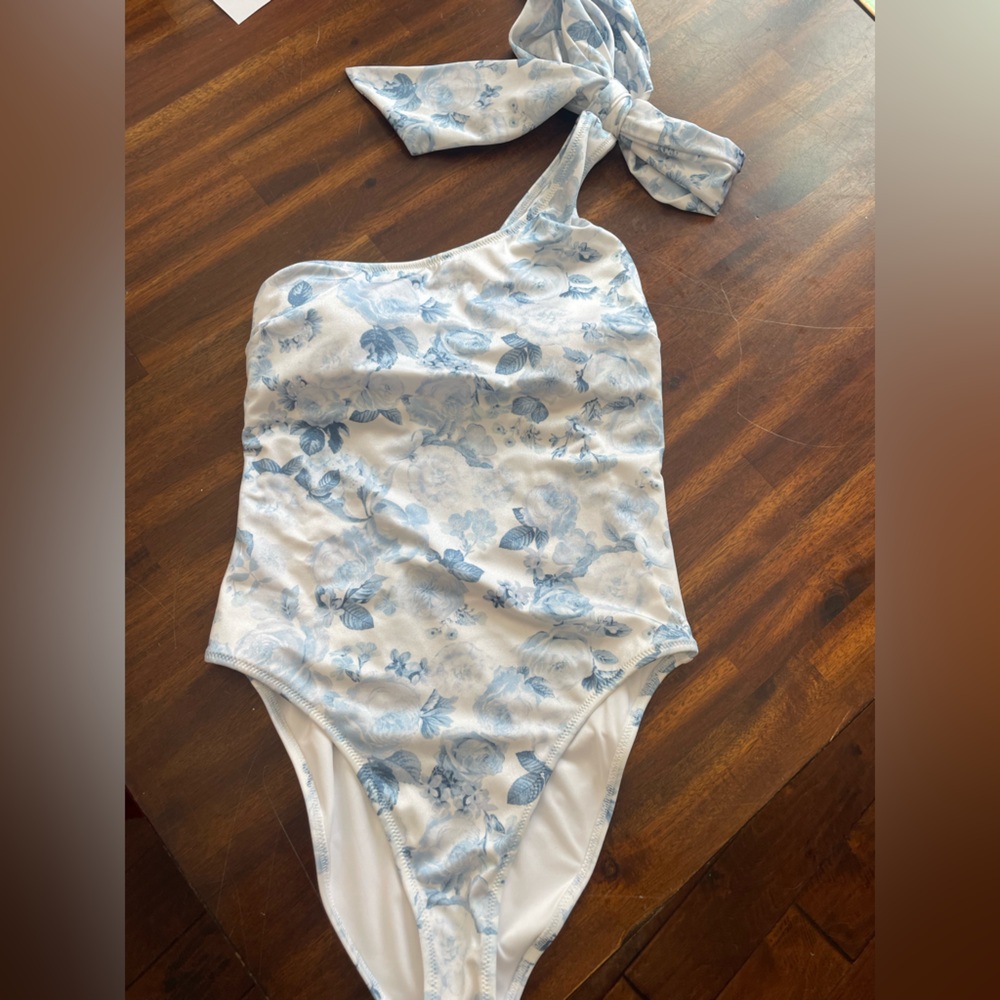 Victoria's Secret blue foral swimsuit